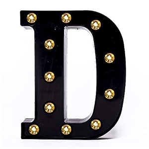 foaky black led marquee letter lights sign 26 alphabet light up marquee letters sign for night light birthday party battery powered christmas lamp home bar decoration d
