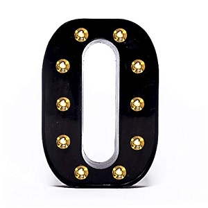 foaky black led marquee letter lights sign 26 alphabet light up marquee letters sign for night light wedding birthday party battery powered christmas lamp home bar decoration o