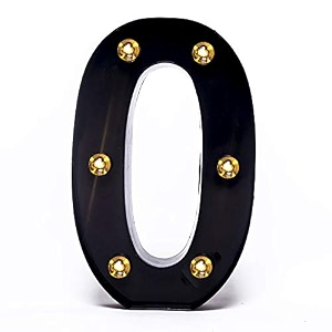 foaky black led marquee number lights sign light up marquee number lights sign for night light birthday party battery powered christmas lamp home bar decoration 0