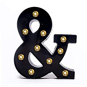 foaky black led marquee letter lights sign 26 alphabet light up marquee letters sign for night light birthday party battery powered christmas lamp home bar decoration amp