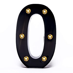 foaky black led marquee number lights sign light up marquee number lights sign for night light birthday party battery powered christmas lamp home bar decoration 0