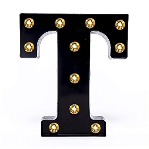 foaky black led marquee letter lights sign 26 alphabet light up marquee letters sign for night light birthday party battery powered christmas lamp home bar decoration t