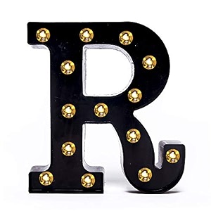 foaky black led marquee letter lights sign 26 alphabet light up marquee letters sign for night light birthday party battery powered christmas lamp home bar decoration r