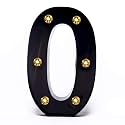 Foaky Black LED Marquee Number Lights Sign Light Up Marquee Number Lights Sign for Night Light Birthday Party Battery Powered Christmas Lamp Home Bar Decoration (0)