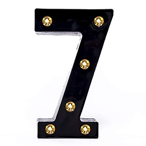 foaky black led marquee number lights sign light up marquee number lights sign for night light birthday party battery powered christmas lamp home bar decoration 7
