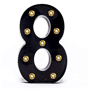 foaky black led marquee number lights sign light up marquee number lights sign for night light wedding birthday party battery powered christmas lamp home bar decoration