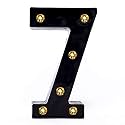 Foaky Black LED Marquee Number Lights Sign Light Up Marquee Number Lights Sign for Night Light Birthday Party Battery Powered Christmas Lamp Home Bar Decoration (7)