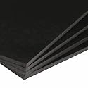Foam Board 10 x 12 x 3/16" – 50 Pack – Thick Regular Black Foam Board – Rigid Lightweight Panel – Smooth Surface for Signs, Mounting &amp; Displays – Professional Graphic Arts &amp; Exhibit Board