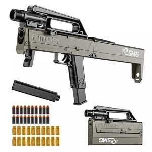 foam dart blaster toy gun for kids fmg9 folding toy blaster with detachable magazine 20 foam darts indoor outdoor fun game birthday gift for children