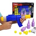 Foam Dart Gun Soft Ball Air-Powered Blaster Toy for Kids - Shooting Game with Target Boards &amp; 16 Pieces - Safe Foam Ball Shooter | Birthday Gift for Boys &amp; Girls 3+ Years