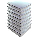 Foamma 2" x 28" x 28" Gel Memory Foam (Chair Cushion Foam for Dining Chairs, Wheelchair Seat Cushion), 8 Pack