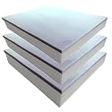 Foamma 2" x 28" x 28" Gel Memory Foam (Chair Cushion Foam for Dining Chairs, Wheelchair Seat Cushion), 3 Pack