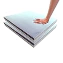 Foamma (2-Pack 2" x 18" x 18" - Gel Memory Foam (High Density Base, Used for Chair Cushion Replacement, Dining Chairs, Wheelchair Seat Replacement)