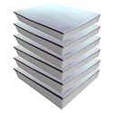Foamma 5" x 28" x 28" Gel Memory Foam (Chair Cushion Foam for Dining Chairs, Wheelchair Seat Cushion), 6 Pack