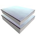 Foamma 5" x 28" x 28" Gel Memory Foam (Chair Cushion Foam for Dining Chairs, Wheelchair Seat Cushion), 2 Pack