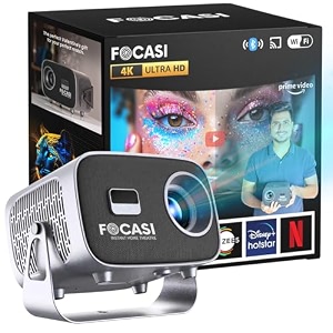 projector 4k ultra hd with smart tv android features for home cinema portable mobile wireless bluetooth wifi compatibility