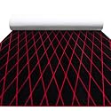 FOCEAN Boat Flooring EVA Foam Boat Decking Marine Mat Non-Slip Self-Adhesive Flooring Sheet for Motorboat Jon Boats Bass Boat Kayak RV Floor, 94.5''x 15.7'', Black with Red Lines