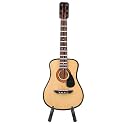 Focket Exquisite Handmade Miniature Guitar Model with Painted Surface, Ideal Home and Office Desk Decor, Loved Ones (16cm)