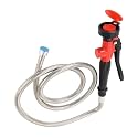 Fockety Eyewash Station Drench Hose Eye Wash Station, DN15 Handheld Eye Wahing Spray Head Face Flush Shower with Drench Hose, Eye Wash Unit for Lab and Industrial Use