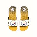 FOCO mens Nfl Primary Team Logo Gradient Gel Slide Sandals