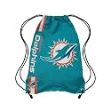 FOCO Miami Dolphins NFL Big Logo Drawstring Backpack