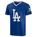 FOCO MLB Men's Officially Licensed Primary Logo Wordmark Ballpark Team Color Baseball Performance V-Neck Top