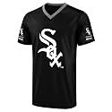 FOCO MLB Men's Officially Licensed Primary Logo Wordmark Ballpark Team Color Baseball Performance V-Neck Top