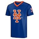 FOCO MLB Men's Officially Licensed Primary Logo Wordmark Ballpark Team Color Baseball Performance V-Neck Top