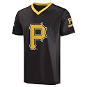 FOCO MLB Men's Officially Licensed Primary Logo Wordmark Ballpark Team Color Baseball Performance V-Neck Top