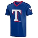 FOCO MLB Men's Officially Licensed Primary Logo Wordmark Ballpark Team Color Baseball Performance V-Neck Top