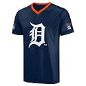 FOCO MLB Men's Officially Licensed Primary Logo Wordmark Ballpark Team Color Baseball Performance V-Neck Top