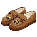FOCO NCAA Mens NCAA College Team Logo Moccasin Slippers