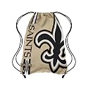 FOCO New Orleans Saints NFL Alternate Color Big Logo Drawstring Backpack - Gold