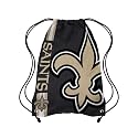 FOCO New Orleans Saints NFL Big Logo Drawstring Backpack