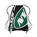 FOCO New York Jets NFL Alternate Color Big Logo Drawstring Backpack - Black