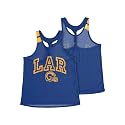 FOCO NFL Los Angeles Rams Womens Team Twist Tank Top Shirt, Team Color, Medium