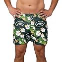 FOCO NFL Mens NFL Team Logo Floral Hawaiian Swim Suit Trunks