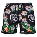 FOCO NFL Mens NFL Team Logo Floral Hawaiian Swim Suit Trunks
