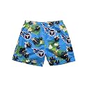 FOCO NFL Mens NFL Team Logo Floral Hawaiian Swim Suit Trunks