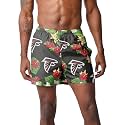 FOCO NFL Mens NFL Team Logo Floral Hawaiian Swim Suit Trunks