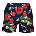 FOCO NFL Mens NFL Team Logo Floral Hawaiian Swim Suit Trunks