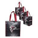 FOCO NFL unisex-adult Nfl Team Logo 4-pack Reusable Grocery Shopping Bags Totes