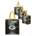 FOCO NFL unisex-adult Nfl Team Logo 4-pack Reusable Grocery Shopping Bags Totes