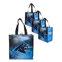 FOCO NFL unisex-adult Nfl Team Logo 4-pack Reusable Grocery Shopping Bags Totes