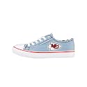 FOCO NFL Womens NFL Denim Team Logo Ladies Fashion Low Top Canvas Sneakers Shoes