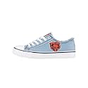 FOCO NFL Womens NFL Denim Team Logo Ladies Fashion Low Top Canvas Sneakers Shoes