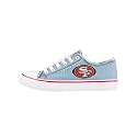 FOCO NFL Womens NFL Denim Team Logo Ladies Fashion Low Top Canvas Sneakers Shoes