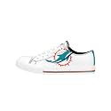 FOCO NFL Womens NFL Ladies Fashion Team Big Logo Low Top White Canvas Sneakers Shoes