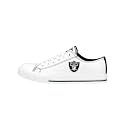 FOCO NFL Womens NFL Ladies Fashion Team Big Logo Low Top White Canvas Sneakers Shoes