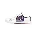 FOCO NFL Womens NFL Ladies Fashion Team Big Logo Low Top White Canvas Sneakers Shoes